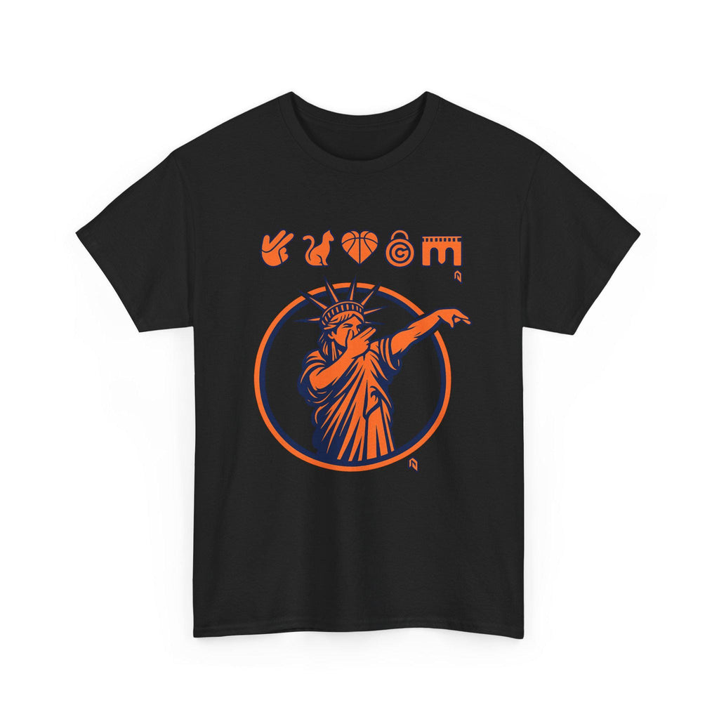 Statue Liberty Dabbing Tee Nyc Liberty Orange Navy Circle Sports Nyc Basketball (4)