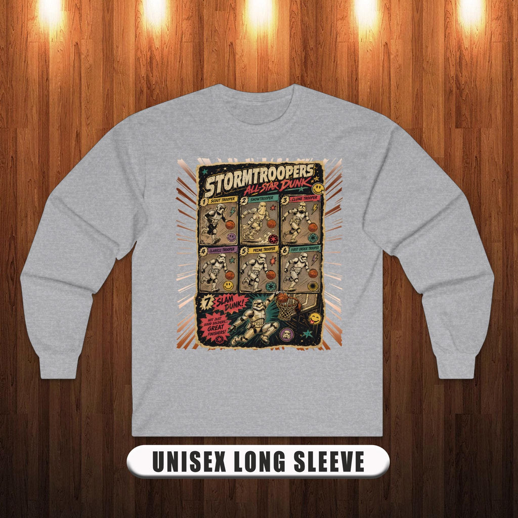 Troopers Basketball Star Dunk Dark Side Soldiers Parody Vintage Pop Culture Tee (4)