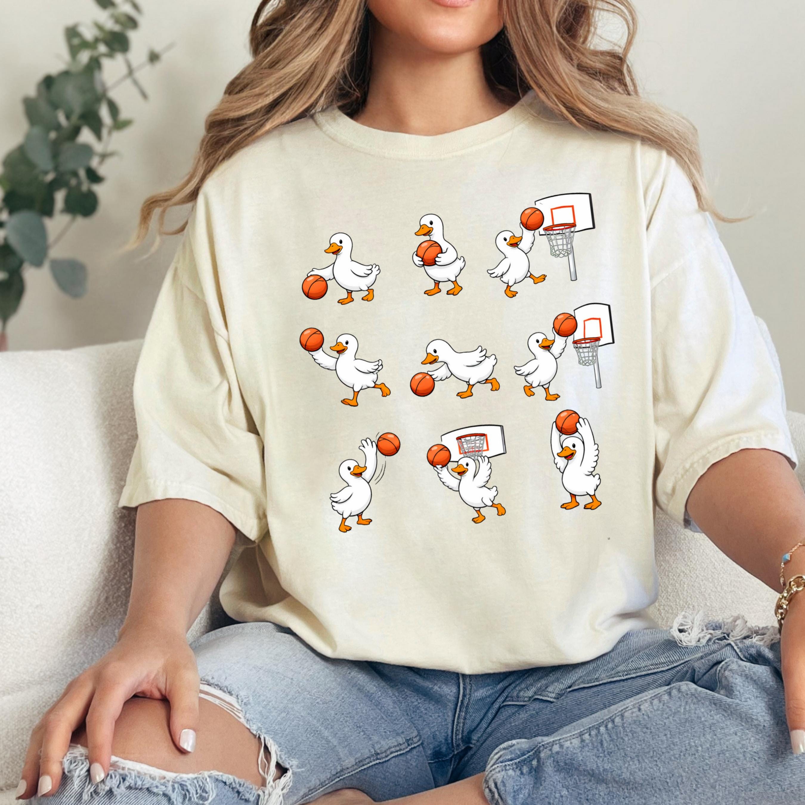 Goose Basketball Comfort Colors Basketball Tee Basketball Player Sports Goose Basketball Lover Tee (4)