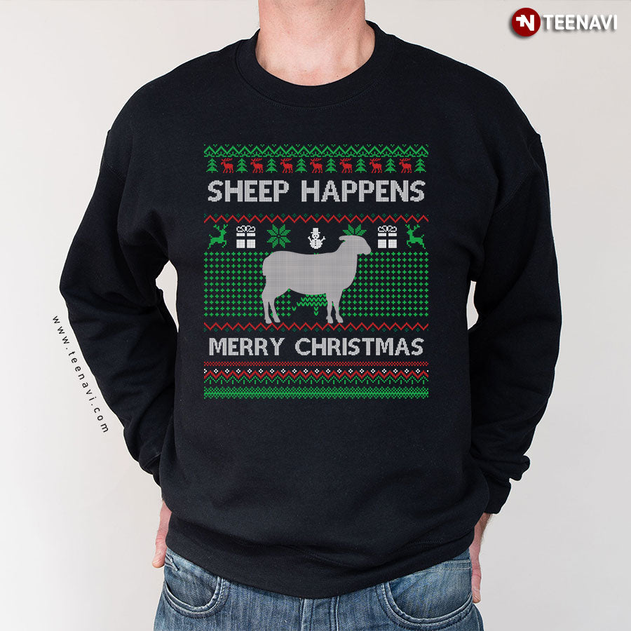 Sheep Ugly Christmas Sweater Sheep Santa Christmas Gift Sweatshirt