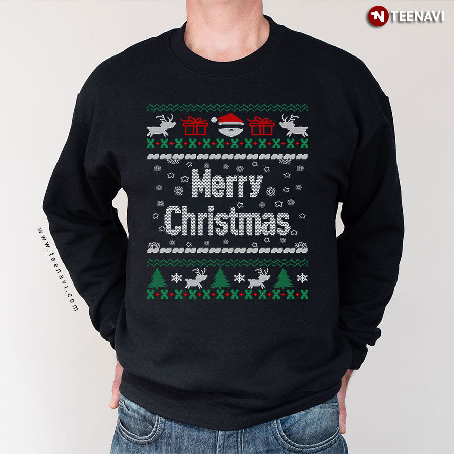 Ugly Christmas Sweater Merry Christmas Sweatshirt