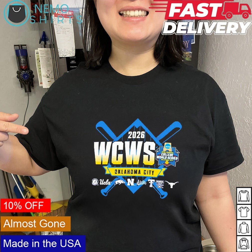 WCWS 2026 Oklahoma City all women’s softball teams logos shirt