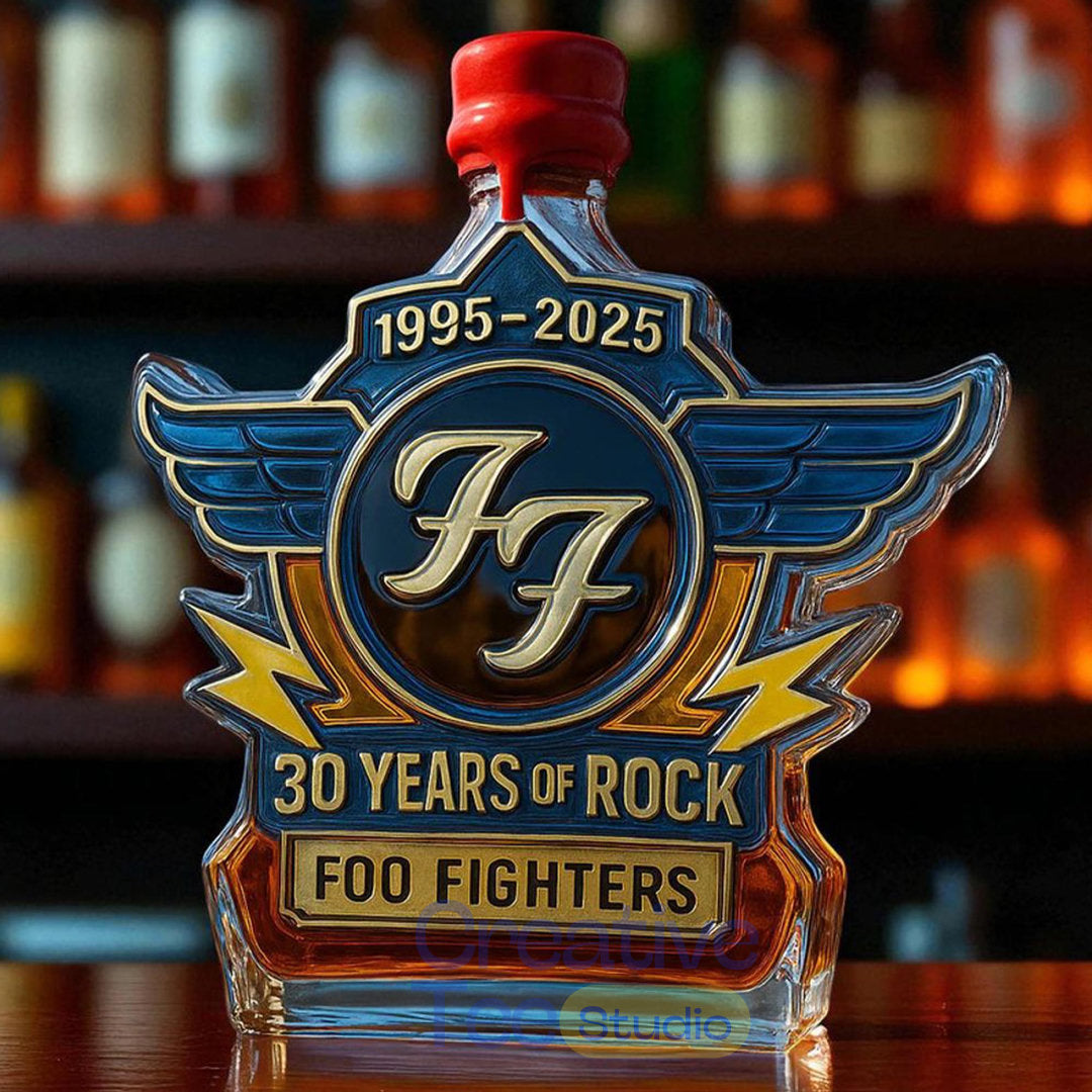 Foo Fighters 30th Anniversary Limited Edition Whiskey Bottle