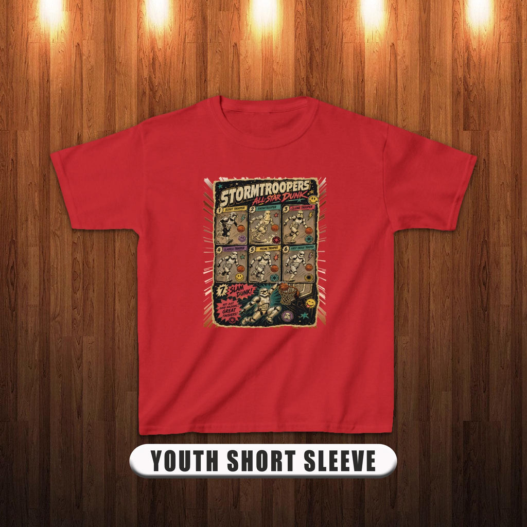 Troopers Basketball Star Dunk Dark Side Soldiers Parody Vintage Pop Culture Tee (5)