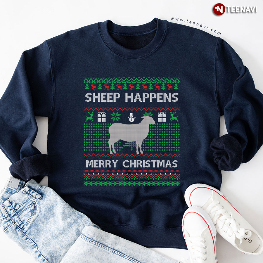 Sheep Ugly Christmas Sweater Sheep Santa Christmas Gift Sweatshirt