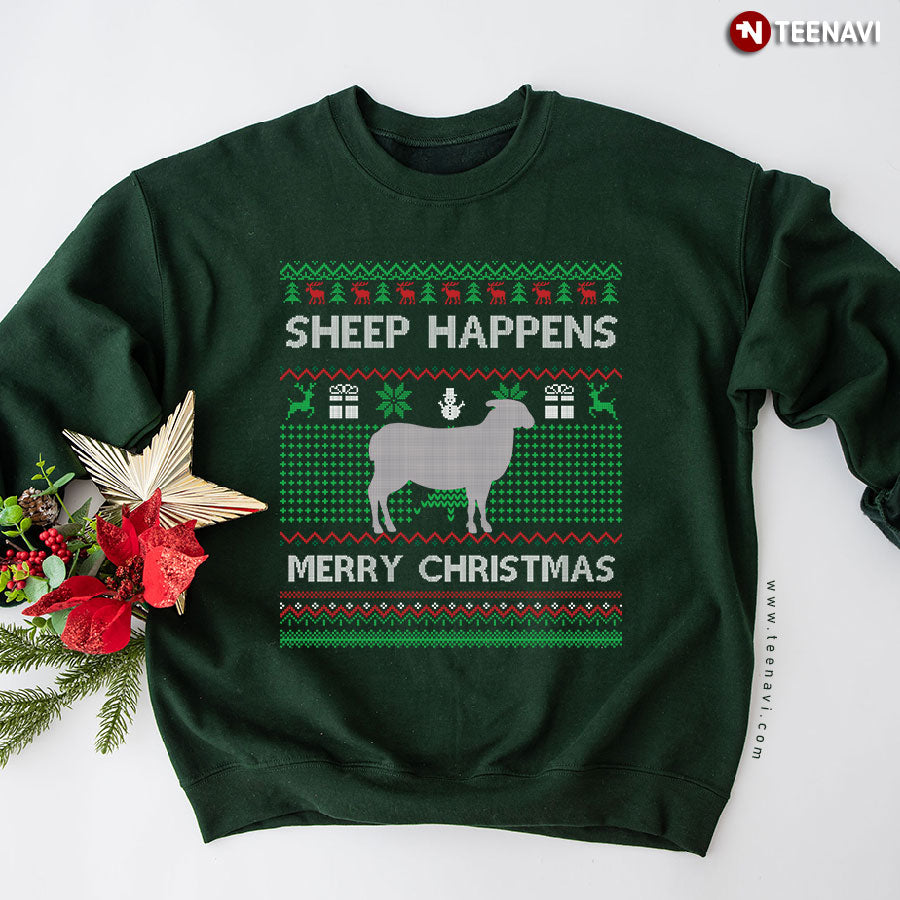 Sheep Ugly Christmas Sweater Sheep Santa Christmas Gift Sweatshirt