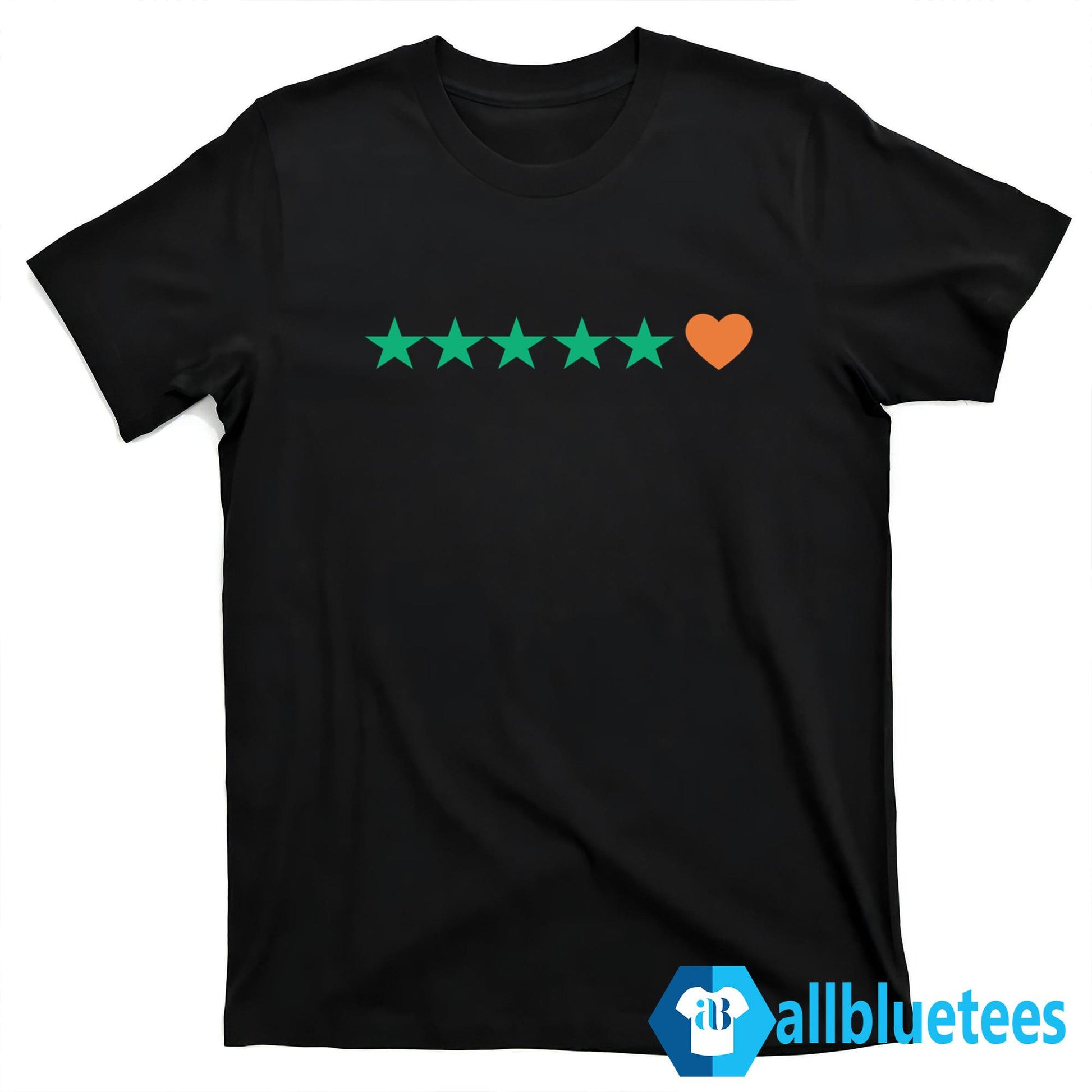 5 Stars And Heart Shirt