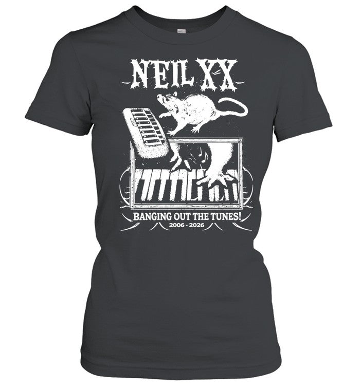 Neil XX banging out the Tunes 2006 2026 Unisex T-Shirt