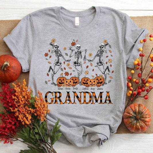 Personalized Spooky Grandma Halloween Shirt