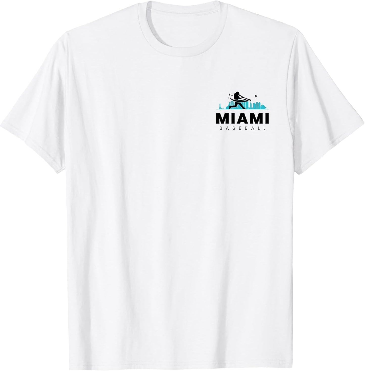Miami Baseball Vintage Minimalist Retro Baseball Lover T-Shirt