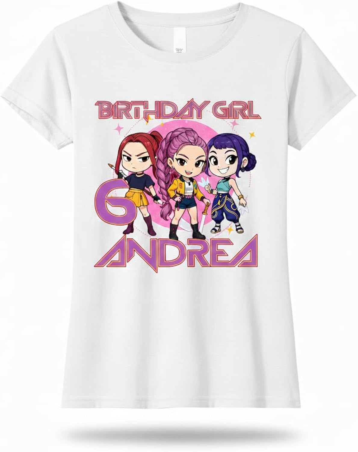 Custom K-Pop Birthday Shirt – K-Pop Inspired Anime Style Tee