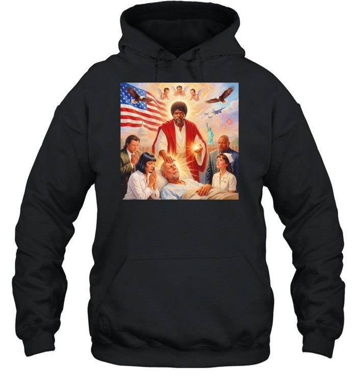 Samuel L. Jackson exorcism Bruce Willis Unisex T-Shirt