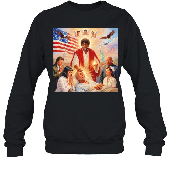 Samuel L. Jackson exorcism Bruce Willis Unisex T-Shirt