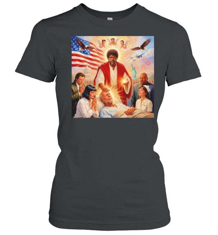 Samuel L. Jackson exorcism Bruce Willis Unisex T-Shirt