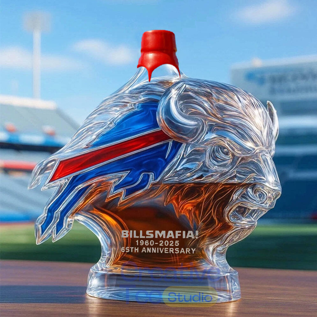 Buffalo Bills ‘Bill Mafia’ 65th Anniversary Whiskey Bottle
