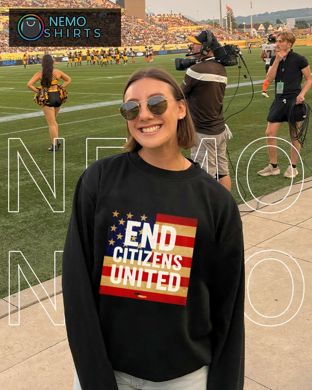End citizens United flag shirt