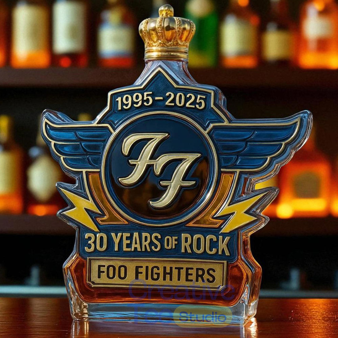 Foo Fighters 30th Anniversary Limited Edition Whiskey Bottle