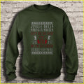 Jingle Bells Shotgun Shells Don’t you cry walker die and Daryl saves the day Ugly Christmas Sweater