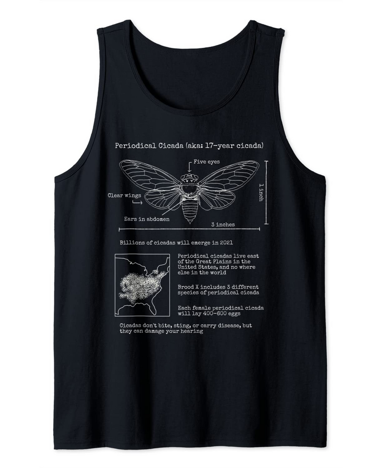 Cicada Men's Tank Top Facts Science