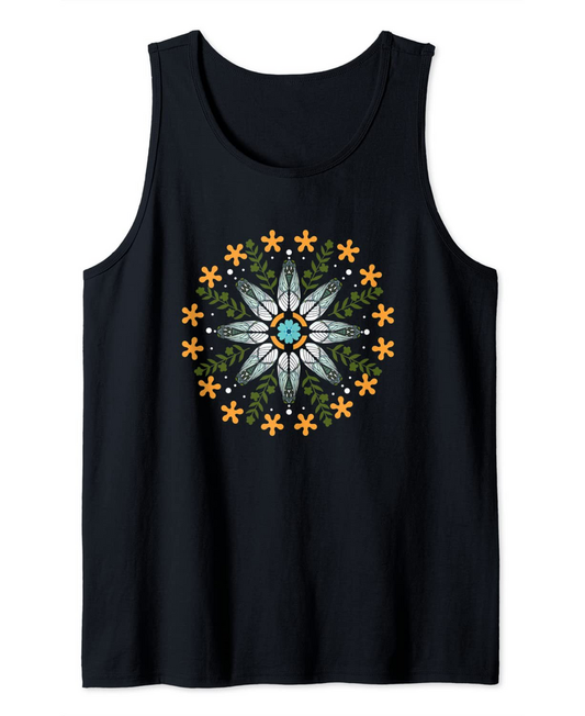 Cicada Mandala Men's Tank Top Mandala Brood X