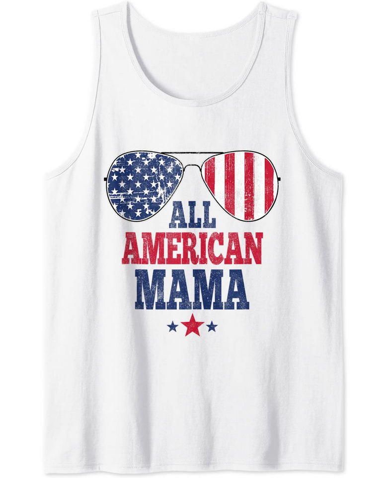 All American Mama 4th of July Family Matching Tank Top