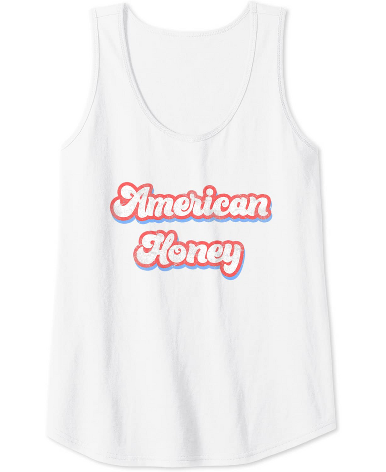 Womens Patriotic 4th Of July Independence Day American Honey Tee Tank Top