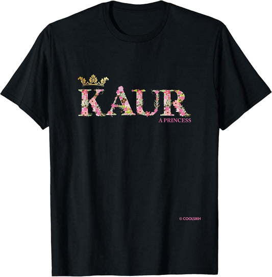 Kaur Flower Shirt Design - A Cool Women Designer Shirt T-Shirt