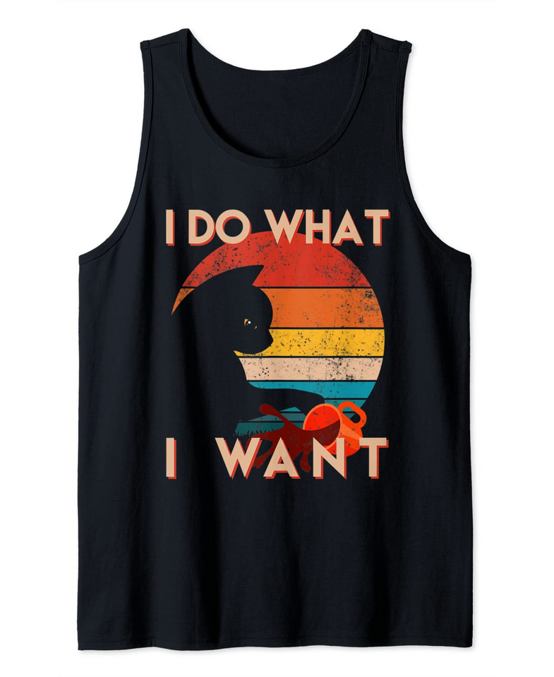 I Do What I Want Cat Tank Top