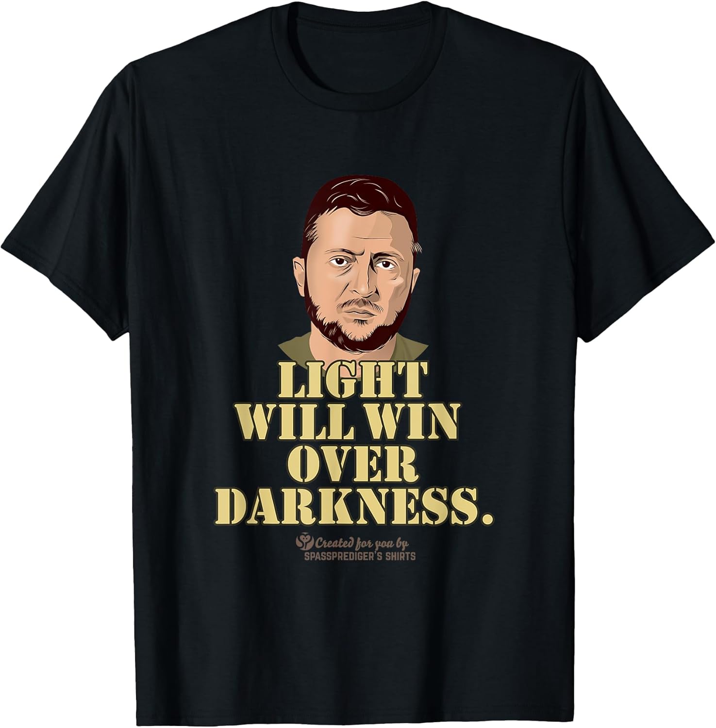 Spassprediger's Ukraine and Zelensky Quote Merch