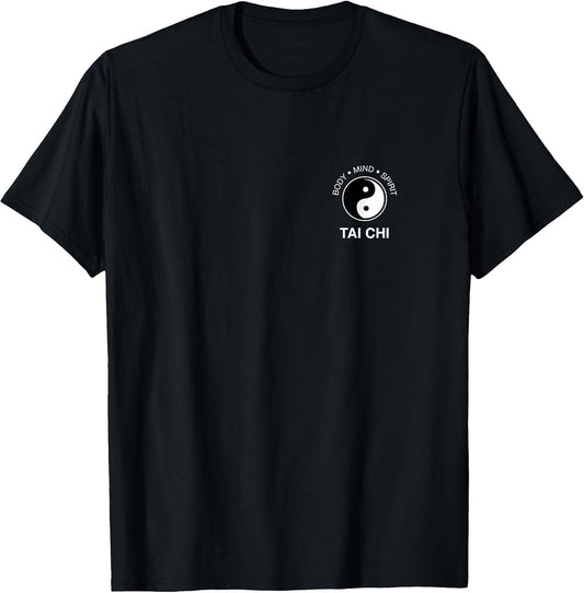 Tai Chi for Mind Body Wellness Yin Yang T-Shirt Small