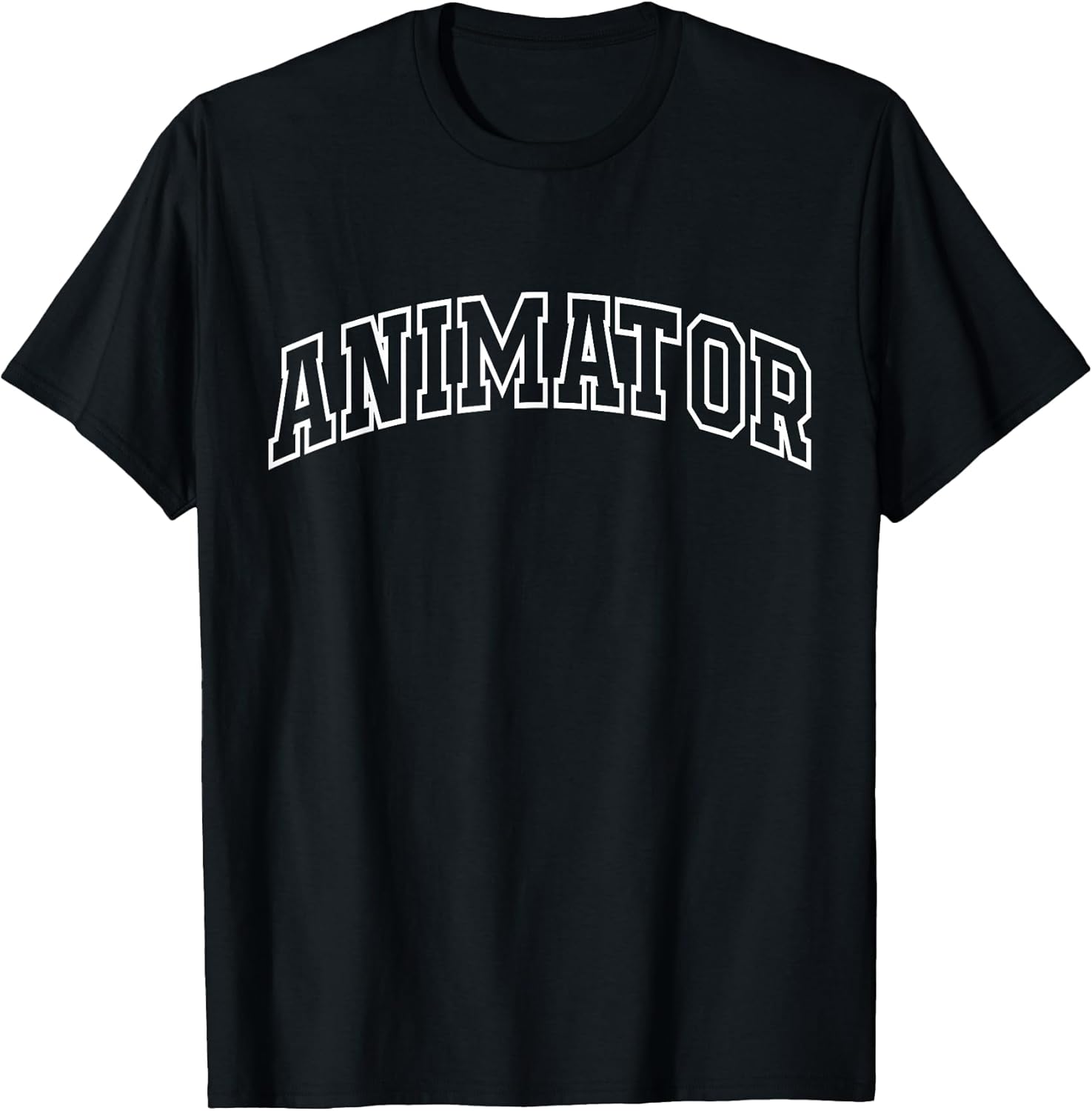 Animator Funny Athletic Lettering Designer Gifts Men Women T-Shirt