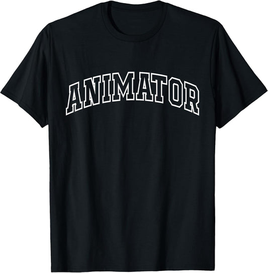 Animator Funny Athletic Lettering Designer Gifts Men Women T-Shirt