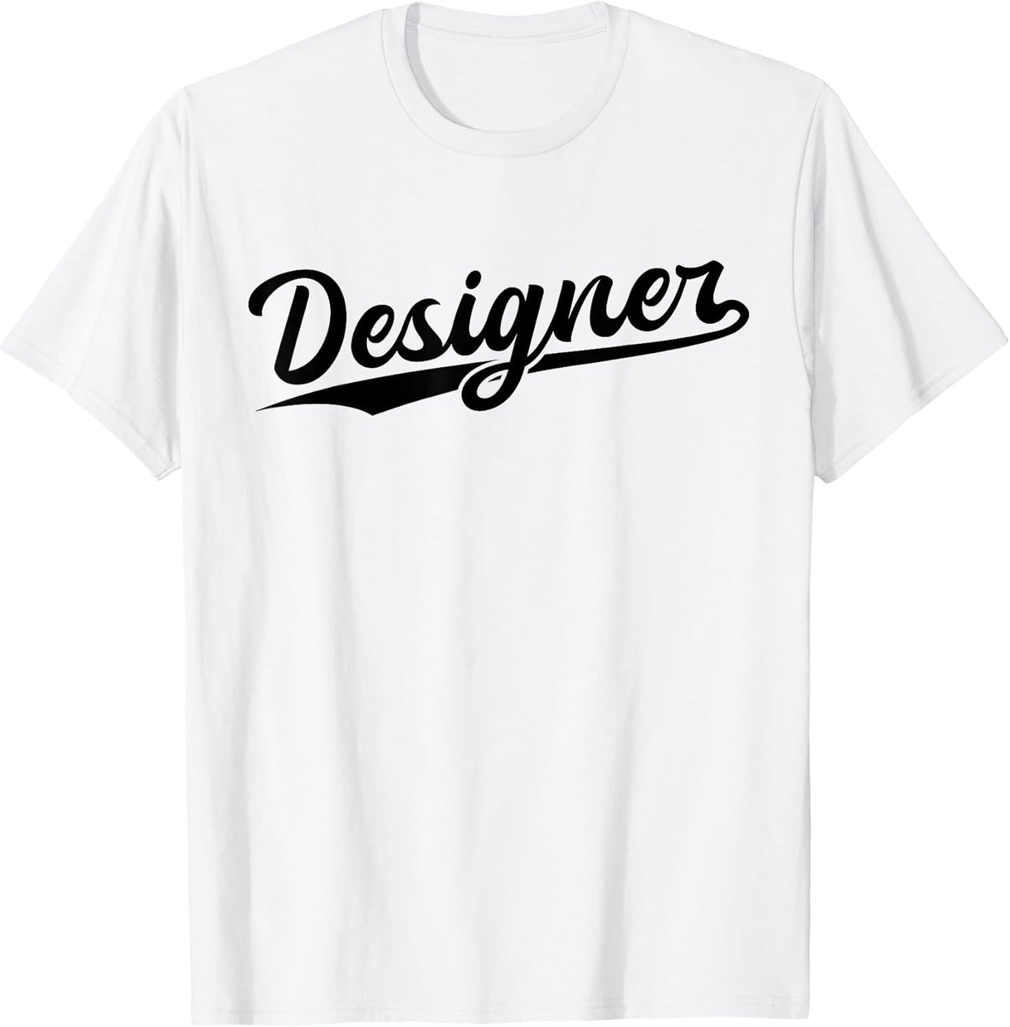 Retro Swoosh Job Title - Designer T-Shirt