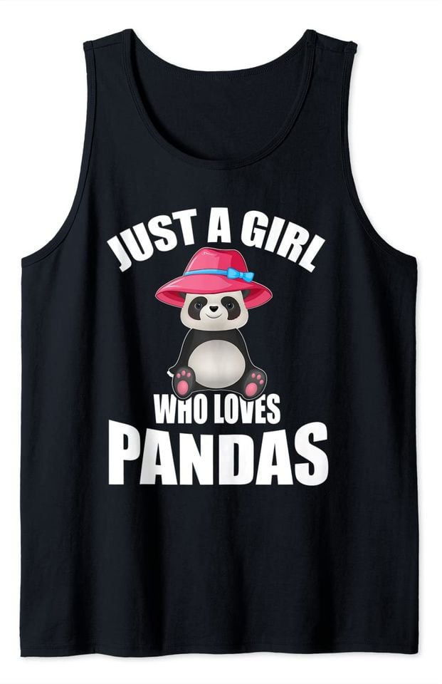Just A Girl Who Loves Pandas Party Tank Top