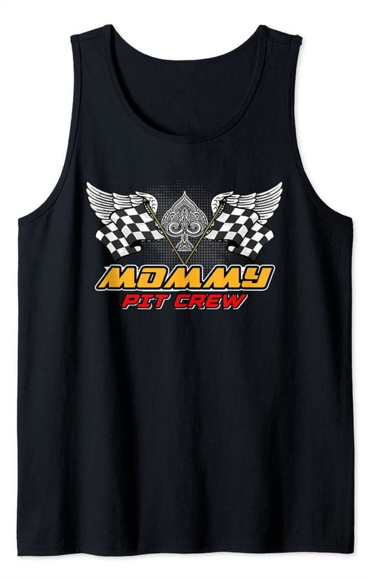 Mommy Pit Crew Birthday Crew Hosting Car Race Family Tank Top