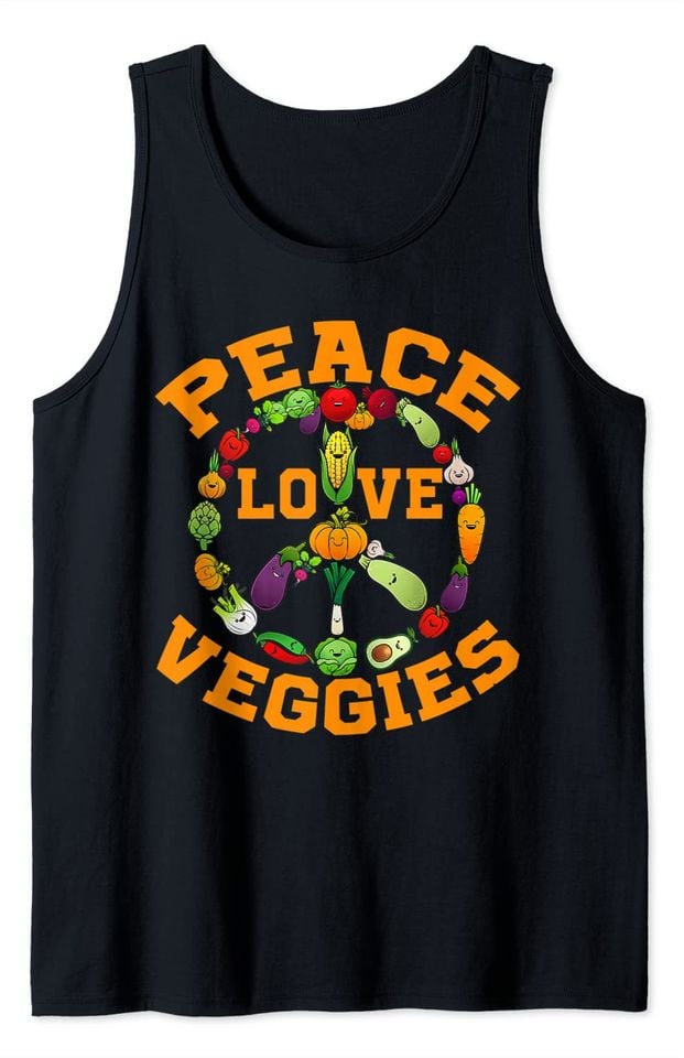 Peace Love Veggies Tank Top