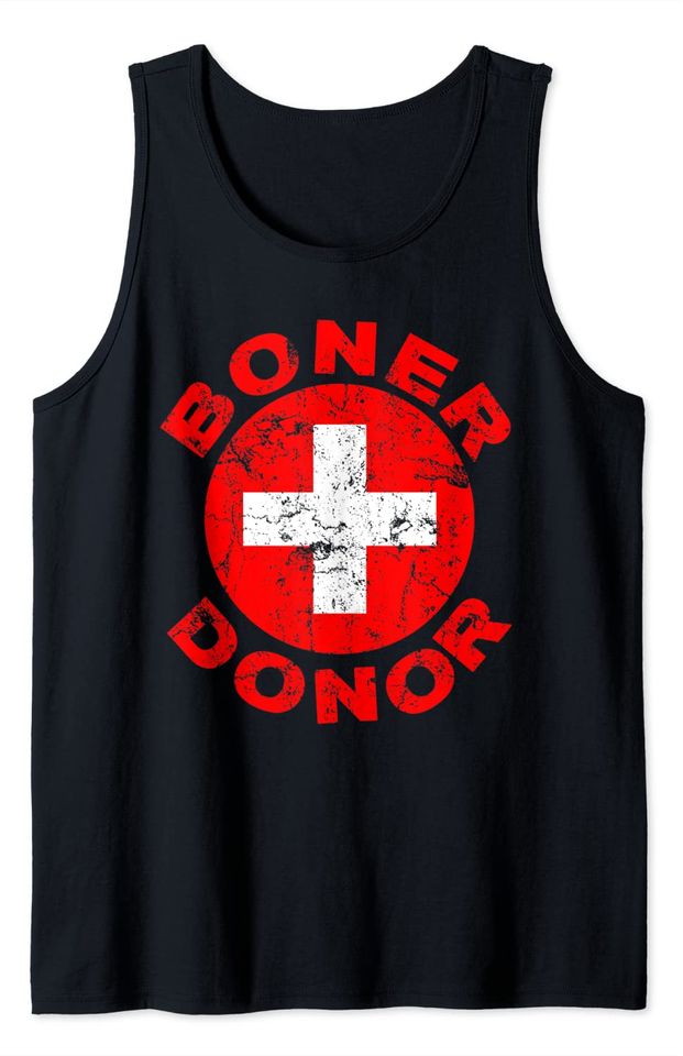 Boner Donor Shirt Funny Halloween Costume Idea Tank Top
