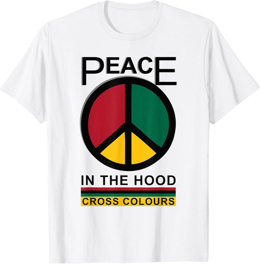 Retro Graphic 1990's Urban Vintage | Peace in The Hood T-Shirt