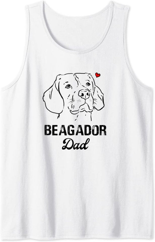 Drawing Tank Top Beagador Dad