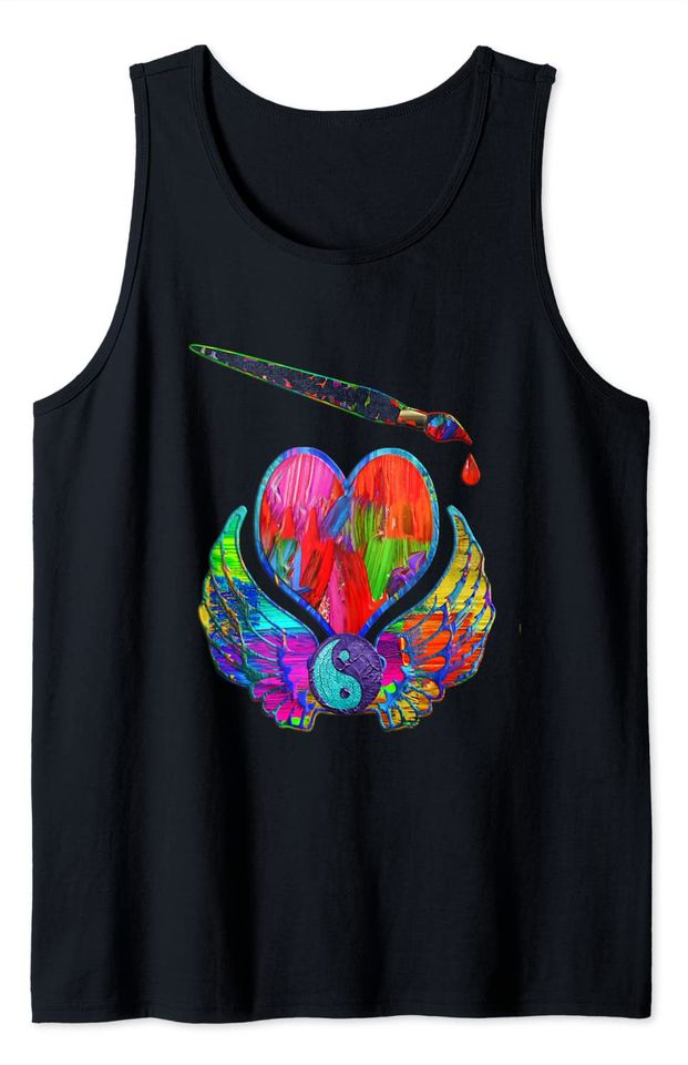 Rainbow wings Tank Tops