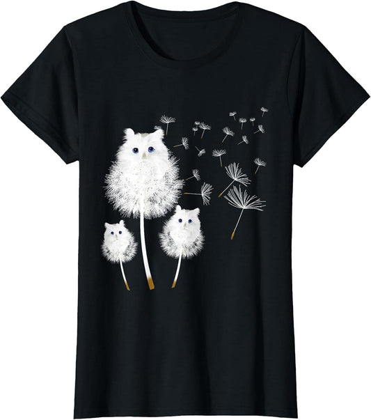 Dandelion Flowers Cat Lovers present clothing