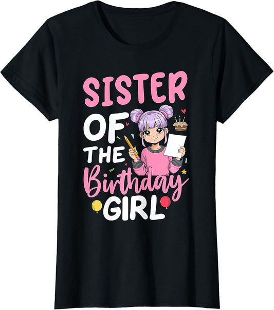 Anime Birthday Girl Celebration Matching Apparel