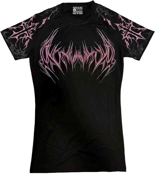 Gothic Shirt for Men, Punk Rock Graphic Tee, Grunge Streetwear Top, Quick Dry Fitness Workout T-Shirt for Gym