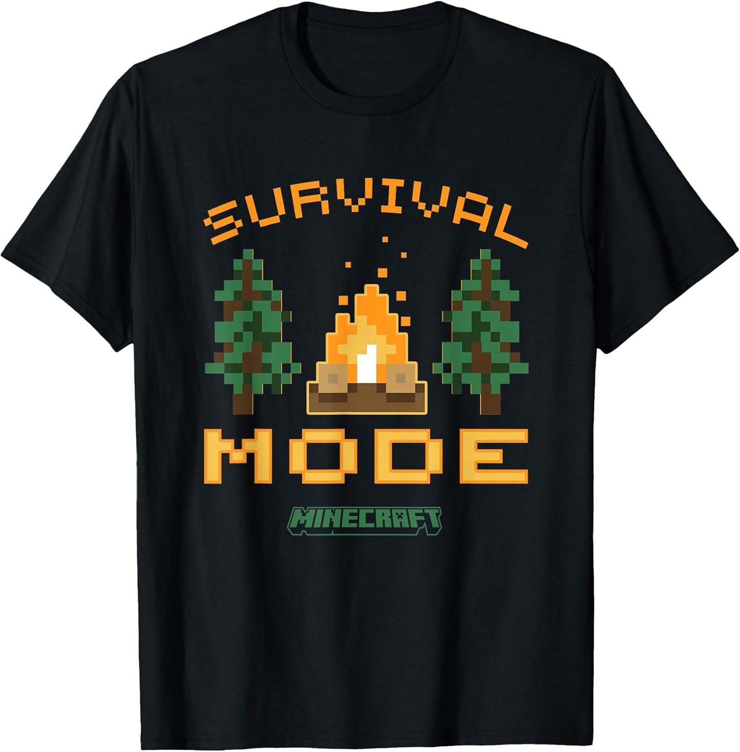 Survival Mode Campfire in The Woods T-Shirt
