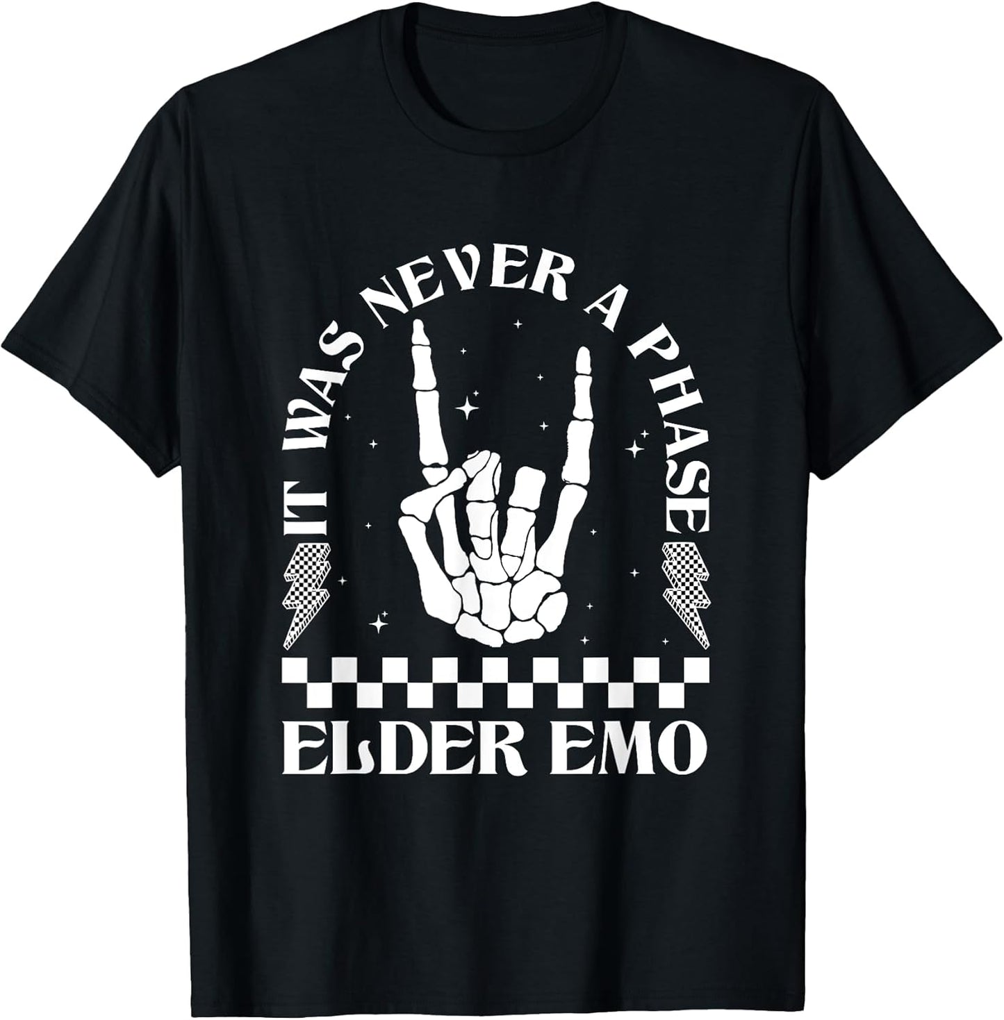Vintage Elder Emo Club It was Never A Phase Goth Emo Music T-Shirt