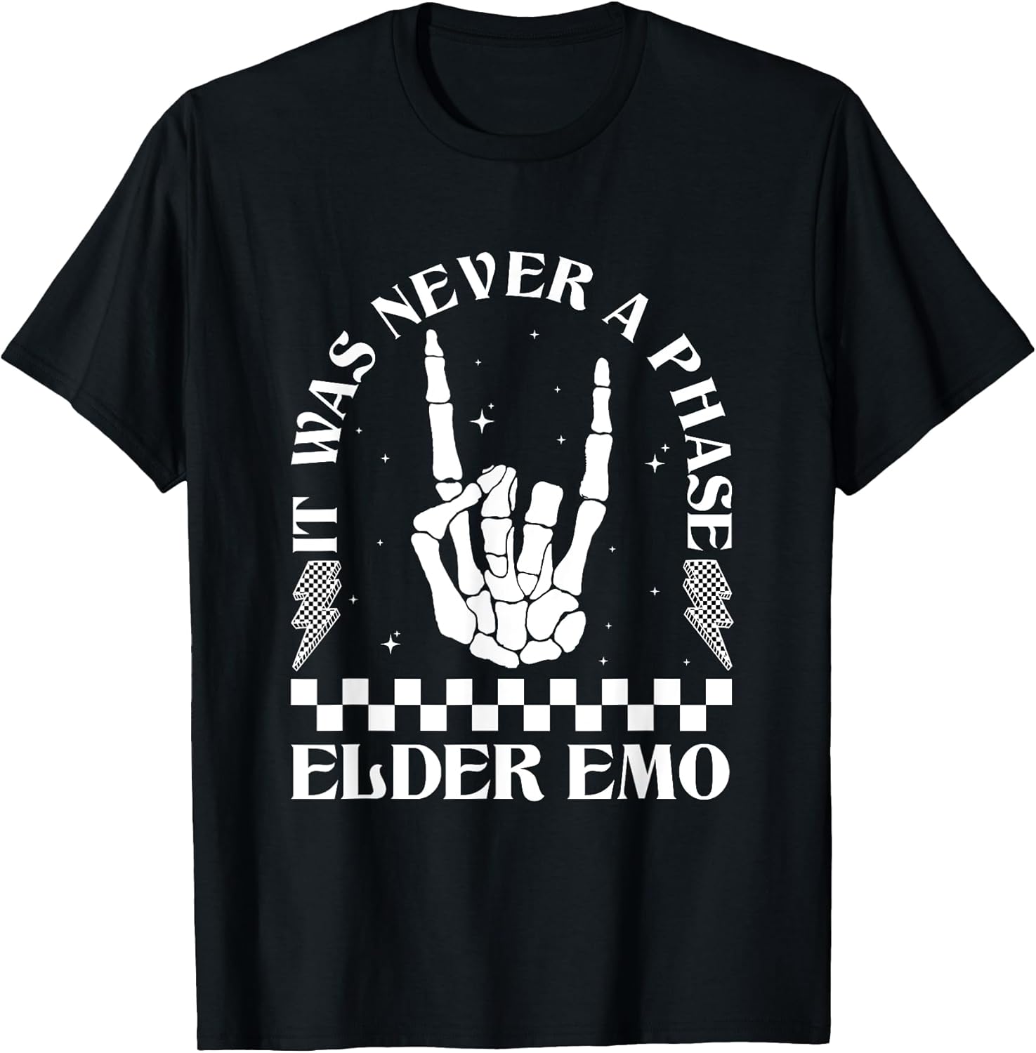 Vintage Elder Emo Club It was Never A Phase Goth Emo Music T-Shirt