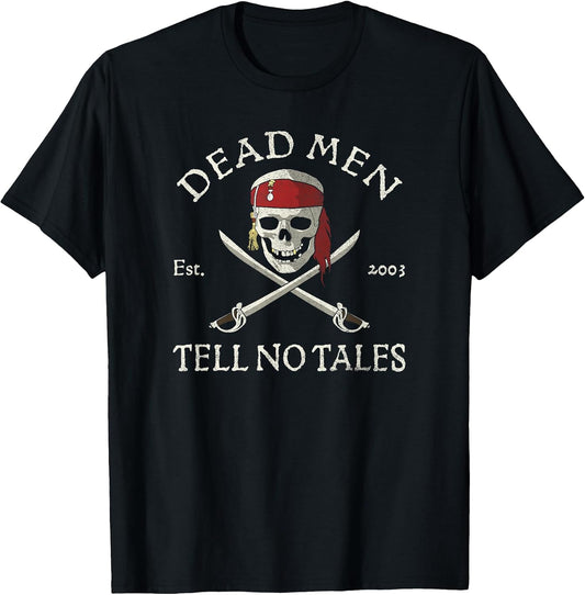 Pirates of The Caribbean Dead Men Tell No Tales T-Shirt Small
