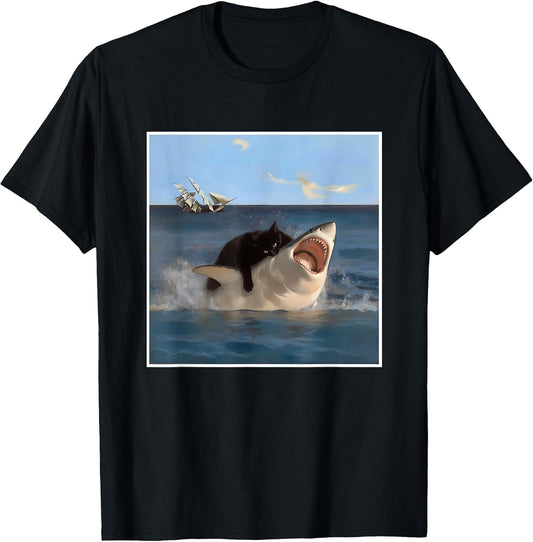 funny Humorous Playful gift ideas Cat and Shark