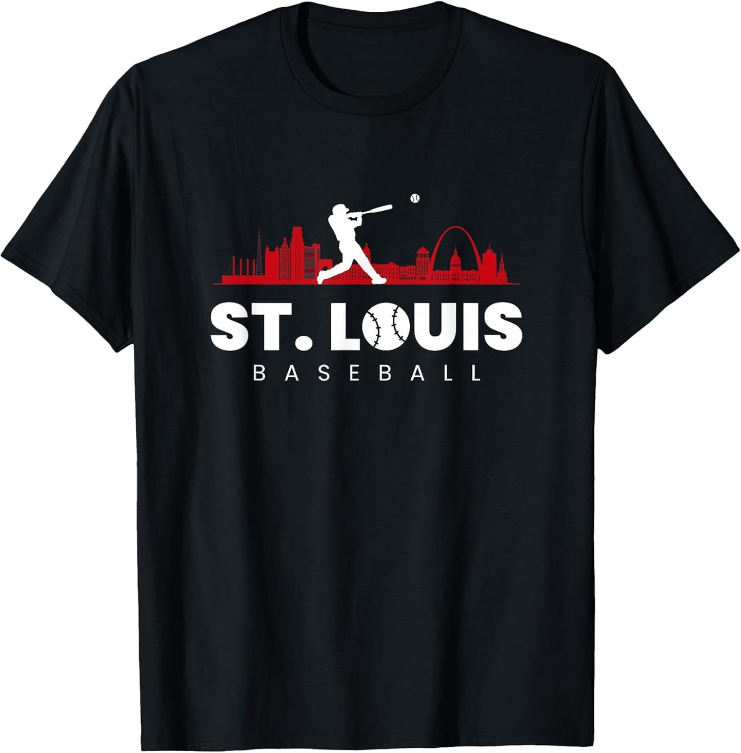 St Louis Baseball Vintage Minimalist Retro Baseball Lover T-Shirt