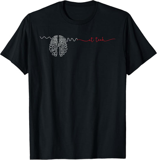 CT Technologist Minimalist Cat Scan Tech CT Technician Radio T-Shirt